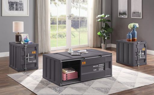 Cargo Gunmetal Coffee Table - Premium Coffee Table from ACME East - Just $471.90! Shop now at Furniture Wholesale Plus  We are the best furniture store in Nashville, Hendersonville, Goodlettsville, Madison, Antioch, Mount Juliet, Lebanon, Gallatin, Springfield, Murfreesboro, Franklin, Brentwood