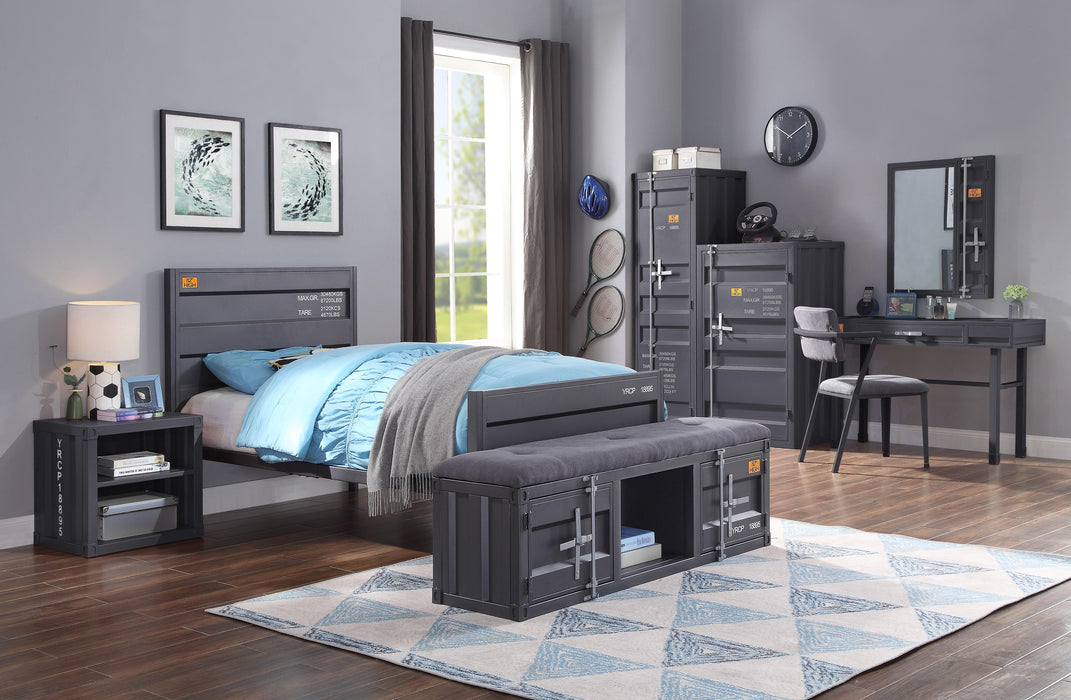 Cargo Gunmetal Twin Bed - Premium Bed from ACME East - Just $401.70! Shop now at Furniture Wholesale Plus  We are the best furniture store in Nashville, Hendersonville, Goodlettsville, Madison, Antioch, Mount Juliet, Lebanon, Gallatin, Springfield, Murfreesboro, Franklin, Brentwood