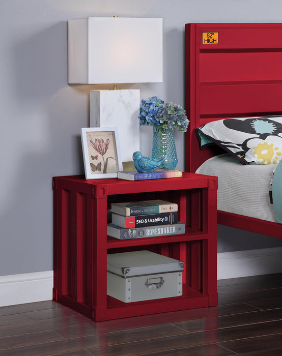 Cargo Red Nightstand (USB) - Premium Nightstand from ACME East - Just $271.05! Shop now at Furniture Wholesale Plus  We are the best furniture store in Nashville, Hendersonville, Goodlettsville, Madison, Antioch, Mount Juliet, Lebanon, Gallatin, Springfield, Murfreesboro, Franklin, Brentwood