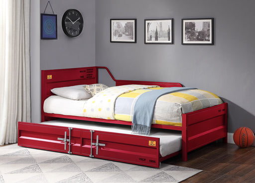 Cargo Red Daybed & Trundle (Twin Size) - Premium Daybed w/ Trundle from ACME East - Just $551.85! Shop now at Furniture Wholesale Plus  We are the best furniture store in Nashville, Hendersonville, Goodlettsville, Madison, Antioch, Mount Juliet, Lebanon, Gallatin, Springfield, Murfreesboro, Franklin, Brentwood