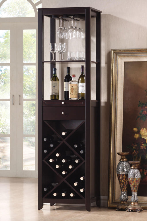 Casey Wenge Wine Cabinet - Premium Wine Cabinet from ACME East - Just $481.65! Shop now at Furniture Wholesale Plus  We are the best furniture store in Nashville, Hendersonville, Goodlettsville, Madison, Antioch, Mount Juliet, Lebanon, Gallatin, Springfield, Murfreesboro, Franklin, Brentwood