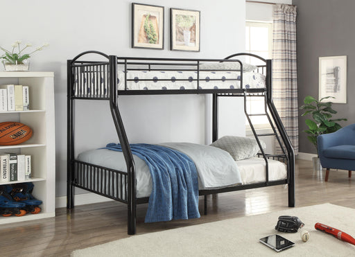 Cayelynn Black Bunk Bed (Twin/Full) - Premium Bunk Bed from ACME East - Just $715.65! Shop now at Furniture Wholesale Plus  We are the best furniture store in Nashville, Hendersonville, Goodlettsville, Madison, Antioch, Mount Juliet, Lebanon, Gallatin, Springfield, Murfreesboro, Franklin, Brentwood