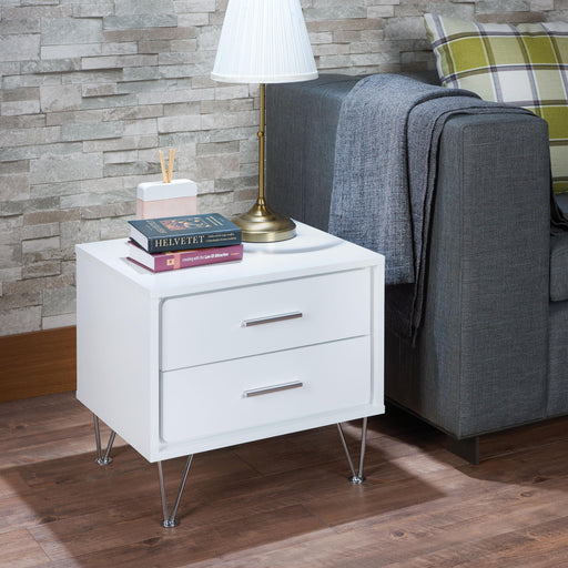 Deoss White Accent Table - Premium Nightstand from ACME East - Just $130.65! Shop now at Furniture Wholesale Plus  We are the best furniture store in Nashville, Hendersonville, Goodlettsville, Madison, Antioch, Mount Juliet, Lebanon, Gallatin, Springfield, Murfreesboro, Franklin, Brentwood