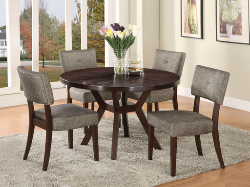 Drake Gray Fabric & Espresso Side Chair - Premium Dining Chair from ACME East - Just $415.35! Shop now at Furniture Wholesale Plus  We are the best furniture store in Nashville, Hendersonville, Goodlettsville, Madison, Antioch, Mount Juliet, Lebanon, Gallatin, Springfield, Murfreesboro, Franklin, Brentwood