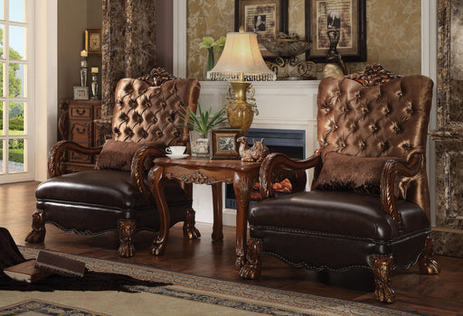 Dresden Golden Brown Velvet & Cherry Oak Chair & 1 Pillow - Premium Chair from ACME East - Just $994.50! Shop now at Furniture Wholesale Plus  We are the best furniture store in Nashville, Hendersonville, Goodlettsville, Madison, Antioch, Mount Juliet, Lebanon, Gallatin, Springfield, Murfreesboro, Franklin, Brentwood