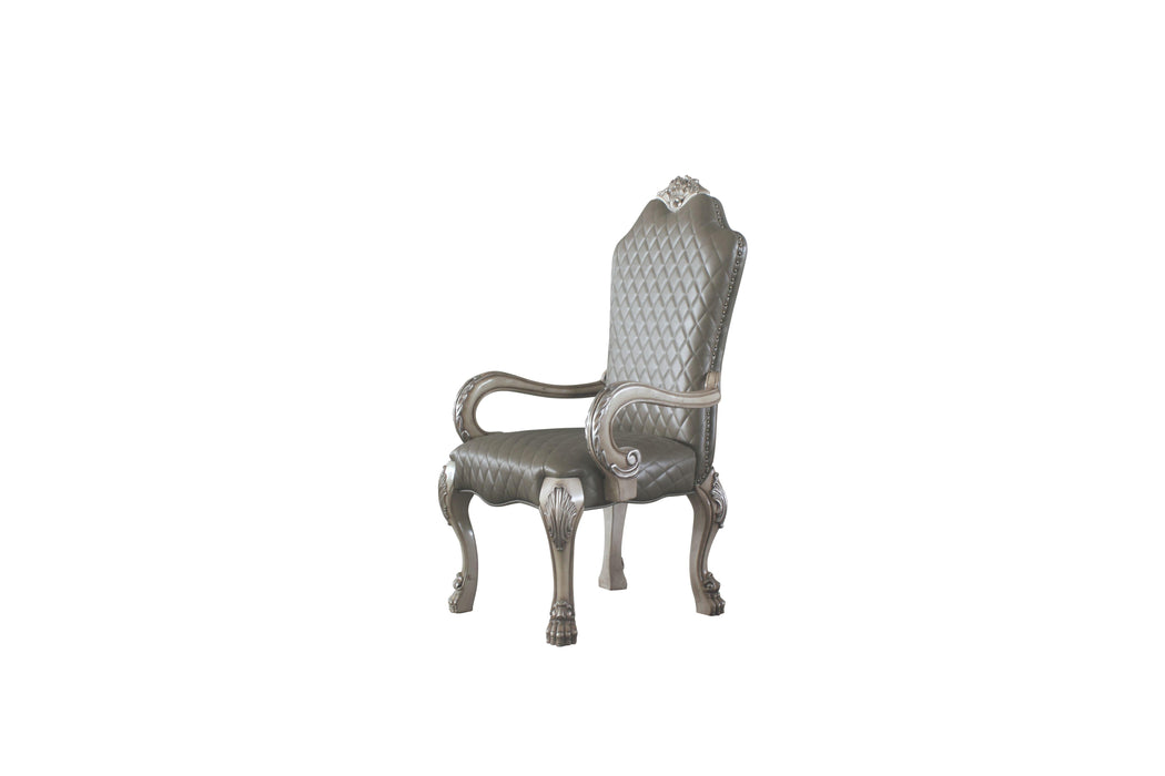 Dresden Vintage Bone White & PU Arm Chair - Premium Dining Chair from ACME East - Just $1000.35! Shop now at Furniture Wholesale Plus  We are the best furniture store in Nashville, Hendersonville, Goodlettsville, Madison, Antioch, Mount Juliet, Lebanon, Gallatin, Springfield, Murfreesboro, Franklin, Brentwood