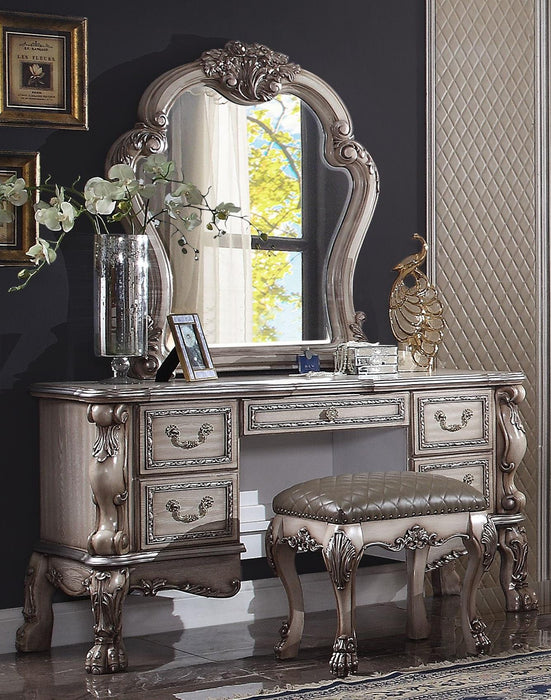 Dresden Vintage Bone White Vanity Desk - Premium Vanity from ACME East - Just $1622.40! Shop now at Furniture Wholesale Plus  We are the best furniture store in Nashville, Hendersonville, Goodlettsville, Madison, Antioch, Mount Juliet, Lebanon, Gallatin, Springfield, Murfreesboro, Franklin, Brentwood