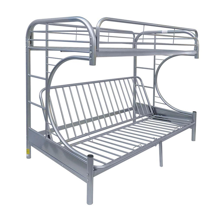 Eclipse Silver Bunk Bed (Twin/Full/Futon) - Premium Bunk Bed from ACME East - Just $536.25! Shop now at Furniture Wholesale Plus  We are the best furniture store in Nashville, Hendersonville, Goodlettsville, Madison, Antioch, Mount Juliet, Lebanon, Gallatin, Springfield, Murfreesboro, Franklin, Brentwood