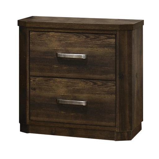 Elettra Rustic Walnut Nightstand - Premium Nightstand from ACME East - Just $286.65! Shop now at Furniture Wholesale Plus  We are the best furniture store in Nashville, Hendersonville, Goodlettsville, Madison, Antioch, Mount Juliet, Lebanon, Gallatin, Springfield, Murfreesboro, Franklin, Brentwood