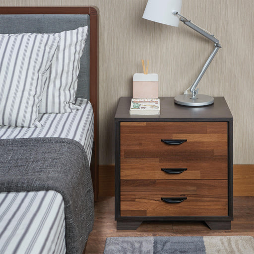 Eloy Walnut & Espresso Accent Table - Premium Nightstand from ACME East - Just $128.70! Shop now at Furniture Wholesale Plus  We are the best furniture store in Nashville, Hendersonville, Goodlettsville, Madison, Antioch, Mount Juliet, Lebanon, Gallatin, Springfield, Murfreesboro, Franklin, Brentwood