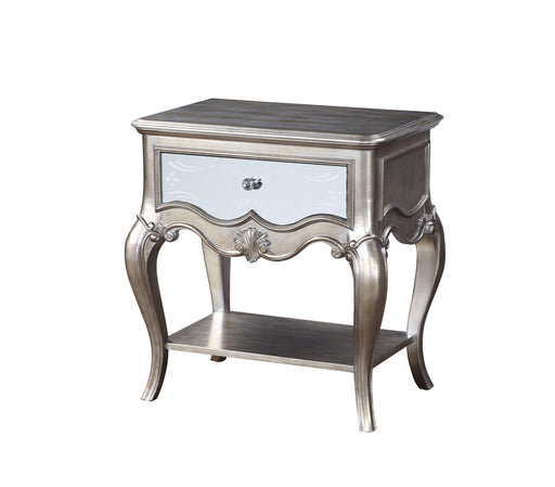 Esteban Antique Champagne Nightstand (1 Drw) - Premium Nightstand from ACME East - Just $405.60! Shop now at Furniture Wholesale Plus  We are the best furniture store in Nashville, Hendersonville, Goodlettsville, Madison, Antioch, Mount Juliet, Lebanon, Gallatin, Springfield, Murfreesboro, Franklin, Brentwood