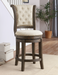 Glison Beige Fabric & Walnut Counter Height Chair (1Pc) - Premium Dining Chair from ACME East - Just $581.10! Shop now at Furniture Wholesale Plus  We are the best furniture store in Nashville, Hendersonville, Goodlettsville, Madison, Antioch, Mount Juliet, Lebanon, Gallatin, Springfield, Murfreesboro, Franklin, Brentwood