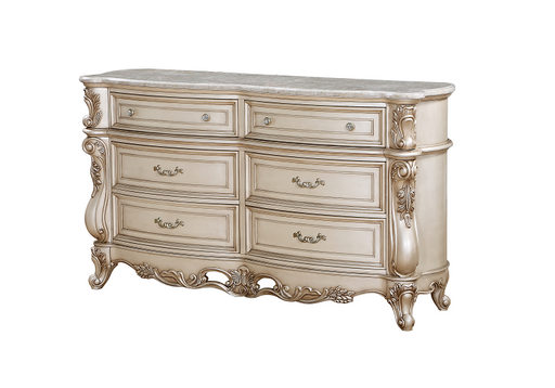 Gorsedd Marble & Antique White Dresser - Premium Dresser from ACME East - Just $2782.65! Shop now at Furniture Wholesale Plus  We are the best furniture store in Nashville, Hendersonville, Goodlettsville, Madison, Antioch, Mount Juliet, Lebanon, Gallatin, Springfield, Murfreesboro, Franklin, Brentwood