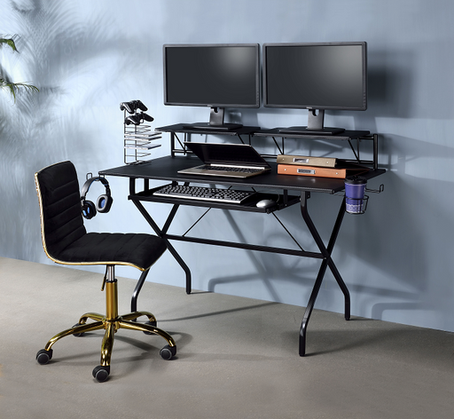 Hartman Black Computer Desk - Premium Desk from ACME East - Just $296.40! Shop now at Furniture Wholesale Plus  We are the best furniture store in Nashville, Hendersonville, Goodlettsville, Madison, Antioch, Mount Juliet, Lebanon, Gallatin, Springfield, Murfreesboro, Franklin, Brentwood