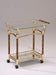 Helmut Gold Plated & Clear Glass - Tempered Serving Cart - Premium Server from ACME East - Just $245.70! Shop now at Furniture Wholesale Plus  We are the best furniture store in Nashville, Hendersonville, Goodlettsville, Madison, Antioch, Mount Juliet, Lebanon, Gallatin, Springfield, Murfreesboro, Franklin, Brentwood