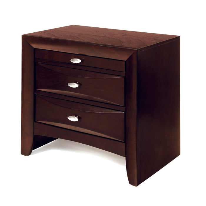 Ireland Espresso Nightstand - Premium Nightstand from ACME East - Just $310.05! Shop now at Furniture Wholesale Plus  We are the best furniture store in Nashville, Hendersonville, Goodlettsville, Madison, Antioch, Mount Juliet, Lebanon, Gallatin, Springfield, Murfreesboro, Franklin, Brentwood