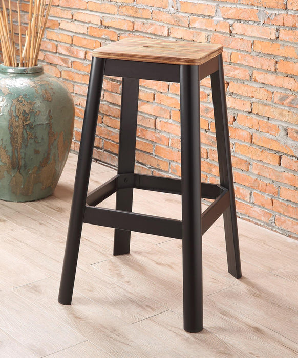 Jacotte Natural & Black Bar Stool (1Pc) - Premium Barstool from ACME East - Just $152.10! Shop now at Furniture Wholesale Plus  We are the best furniture store in Nashville, Hendersonville, Goodlettsville, Madison, Antioch, Mount Juliet, Lebanon, Gallatin, Springfield, Murfreesboro, Franklin, Brentwood