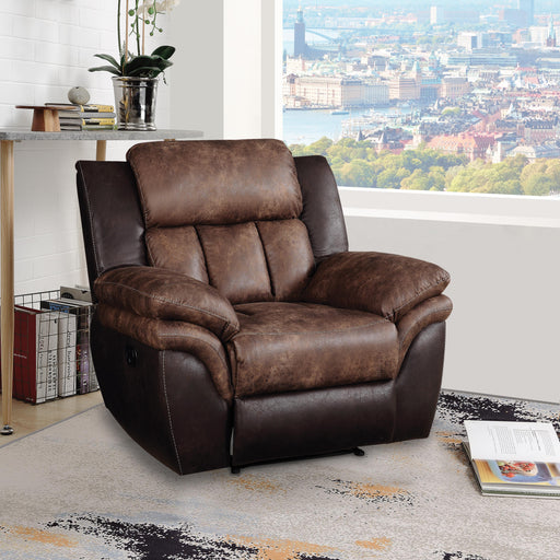 Jaylen Toffee & Espresso Polished Microfiber Recliner - Premium Recliner from ACME East - Just $715.65! Shop now at Furniture Wholesale Plus  We are the best furniture store in Nashville, Hendersonville, Goodlettsville, Madison, Antioch, Mount Juliet, Lebanon, Gallatin, Springfield, Murfreesboro, Franklin, Brentwood