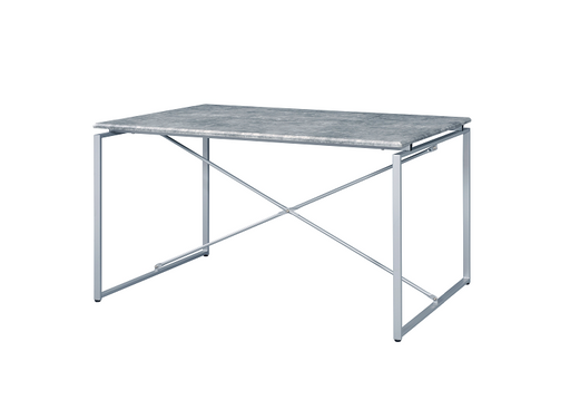 Jurgen Faux Concrete & Silver Dining Table - Premium Dining Table from ACME East - Just $251.55! Shop now at Furniture Wholesale Plus  We are the best furniture store in Nashville, Hendersonville, Goodlettsville, Madison, Antioch, Mount Juliet, Lebanon, Gallatin, Springfield, Murfreesboro, Franklin, Brentwood