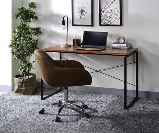 Jurgen Oak & Black Desk - Premium Desk from ACME East - Just $218.40! Shop now at Furniture Wholesale Plus  We are the best furniture store in Nashville, Hendersonville, Goodlettsville, Madison, Antioch, Mount Juliet, Lebanon, Gallatin, Springfield, Murfreesboro, Franklin, Brentwood