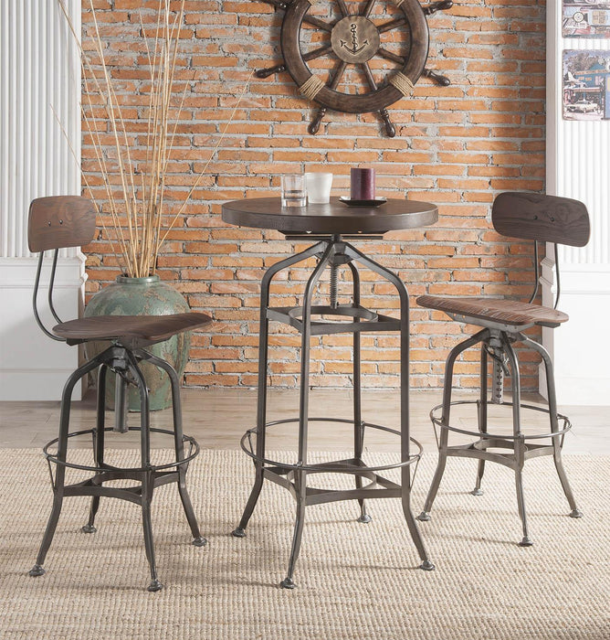 Kaeso Walnut & Gunmetal Bar Table - Premium Bar Table from ACME East - Just $483.60! Shop now at Furniture Wholesale Plus  We are the best furniture store in Nashville, Hendersonville, Goodlettsville, Madison, Antioch, Mount Juliet, Lebanon, Gallatin, Springfield, Murfreesboro, Franklin, Brentwood