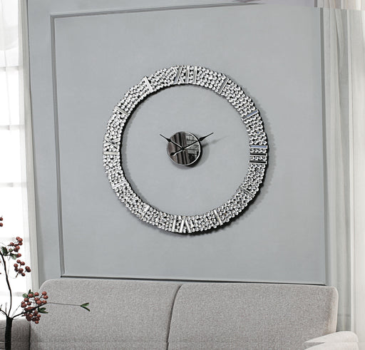 Kachina Mirrored & Faux Gems Wall Clock - Premium Wall Clock from ACME East - Just $351! Shop now at Furniture Wholesale Plus  We are the best furniture store in Nashville, Hendersonville, Goodlettsville, Madison, Antioch, Mount Juliet, Lebanon, Gallatin, Springfield, Murfreesboro, Franklin, Brentwood