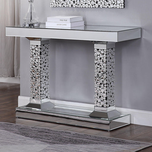 Kachina Mirrored & Faux Gems Console Table - Premium Console Table from ACME East - Just $672.75! Shop now at Furniture Wholesale Plus  We are the best furniture store in Nashville, Hendersonville, Goodlettsville, Madison, Antioch, Mount Juliet, Lebanon, Gallatin, Springfield, Murfreesboro, Franklin, Brentwood