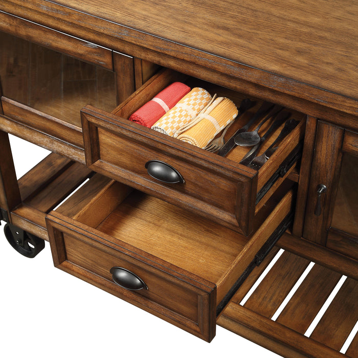 Kadri Distressed Chestnut Kitchen Cart - Premium Kitchen Cart from ACME East - Just $1478.10! Shop now at Furniture Wholesale Plus  We are the best furniture store in Nashville, Hendersonville, Goodlettsville, Madison, Antioch, Mount Juliet, Lebanon, Gallatin, Springfield, Murfreesboro, Franklin, Brentwood