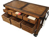 Kaif Distressed Chestnut Kitchen Cart - Premium Kitchen Cart from ACME East - Just $1591.20! Shop now at Furniture Wholesale Plus  We are the best furniture store in Nashville, Hendersonville, Goodlettsville, Madison, Antioch, Mount Juliet, Lebanon, Gallatin, Springfield, Murfreesboro, Franklin, Brentwood