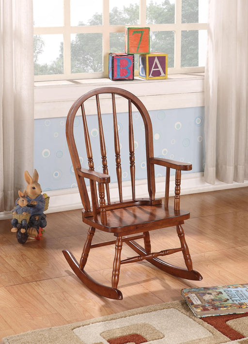 Kloris Tobacco Youth Rocking Chair - Premium Chair from ACME East - Just $132.60! Shop now at Furniture Wholesale Plus  We are the best furniture store in Nashville, Hendersonville, Goodlettsville, Madison, Antioch, Mount Juliet, Lebanon, Gallatin, Springfield, Murfreesboro, Franklin, Brentwood