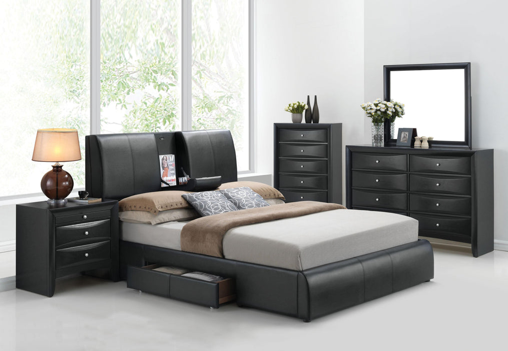 Kofi Black PU Eastern King Bed - Premium Bed from ACME East - Just $828.75! Shop now at Furniture Wholesale Plus  We are the best furniture store in Nashville, Hendersonville, Goodlettsville, Madison, Antioch, Mount Juliet, Lebanon, Gallatin, Springfield, Murfreesboro, Franklin, Brentwood