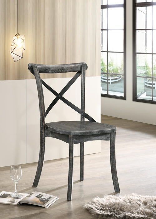 Kendric Rustic Gray Side Chair - Premium Dining Chair from ACME East - Just $304.20! Shop now at Furniture Wholesale Plus  We are the best furniture store in Nashville, Hendersonville, Goodlettsville, Madison, Antioch, Mount Juliet, Lebanon, Gallatin, Springfield, Murfreesboro, Franklin, Brentwood