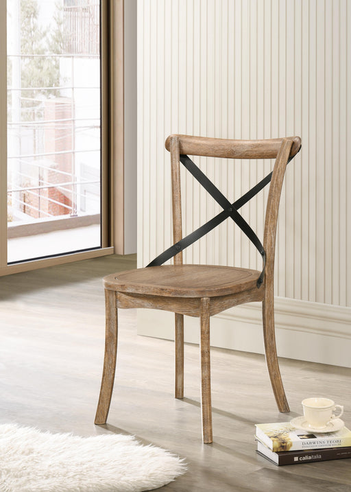 Kendric Rustic Oak Side Chair - Premium Dining Chair from ACME East - Just $304.20! Shop now at Furniture Wholesale Plus  We are the best furniture store in Nashville, Hendersonville, Goodlettsville, Madison, Antioch, Mount Juliet, Lebanon, Gallatin, Springfield, Murfreesboro, Franklin, Brentwood