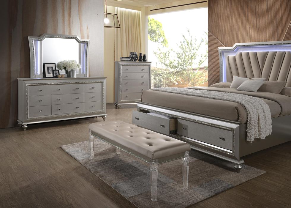 Kaitlyn PU & Clear Acrylic Bench - Premium Bench from ACME East - Just $399.75! Shop now at Furniture Wholesale Plus  We are the best furniture store in Nashville, Hendersonville, Goodlettsville, Madison, Antioch, Mount Juliet, Lebanon, Gallatin, Springfield, Murfreesboro, Franklin, Brentwood