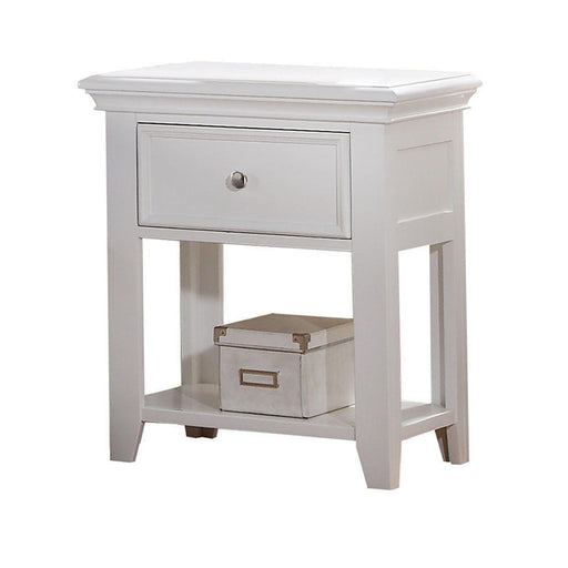 Lacey White Nightstand (1 DRAWER) - Premium Nightstand from ACME East - Just $333.45! Shop now at Furniture Wholesale Plus  We are the best furniture store in Nashville, Hendersonville, Goodlettsville, Madison, Antioch, Mount Juliet, Lebanon, Gallatin, Springfield, Murfreesboro, Franklin, Brentwood