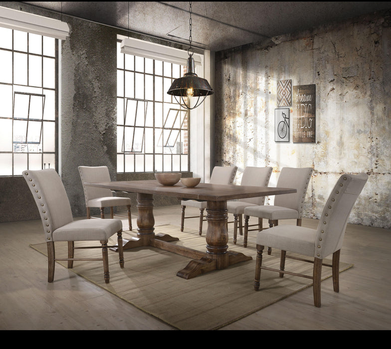 Leventis Weathered Oak Dining Table - Premium Dining Table from ACME East - Just $895.05! Shop now at Furniture Wholesale Plus  We are the best furniture store in Nashville, Hendersonville, Goodlettsville, Madison, Antioch, Mount Juliet, Lebanon, Gallatin, Springfield, Murfreesboro, Franklin, Brentwood