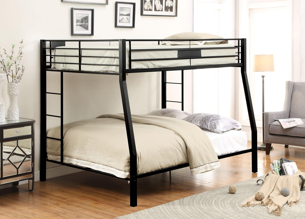 Limbra Sandy Black Full XL/Queen Bunk Bed - Premium Bunk Bed from ACME East - Just $746.85! Shop now at Furniture Wholesale Plus  We are the best furniture store in Nashville, Hendersonville, Goodlettsville, Madison, Antioch, Mount Juliet, Lebanon, Gallatin, Springfield, Murfreesboro, Franklin, Brentwood