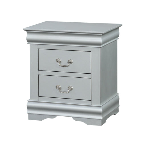 Louis Philippe Platinum Nightstand - Premium Nightstand from ACME East - Just $193.05! Shop now at Furniture Wholesale Plus  We are the best furniture store in Nashville, Hendersonville, Goodlettsville, Madison, Antioch, Mount Juliet, Lebanon, Gallatin, Springfield, Murfreesboro, Franklin, Brentwood