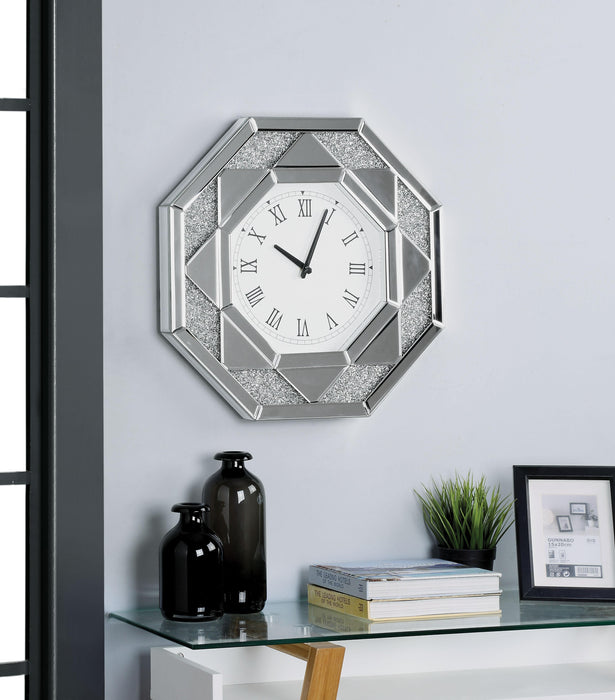 Maita Mirrored Wall Clock - Premium Wall Clock from ACME East - Just $124.80! Shop now at Furniture Wholesale Plus  We are the best furniture store in Nashville, Hendersonville, Goodlettsville, Madison, Antioch, Mount Juliet, Lebanon, Gallatin, Springfield, Murfreesboro, Franklin, Brentwood