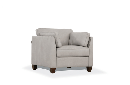 Matias Dusty White Leather Chair - Premium Chair from ACME East - Just $1794! Shop now at Furniture Wholesale Plus  We are the best furniture store in Nashville, Hendersonville, Goodlettsville, Madison, Antioch, Mount Juliet, Lebanon, Gallatin, Springfield, Murfreesboro, Franklin, Brentwood