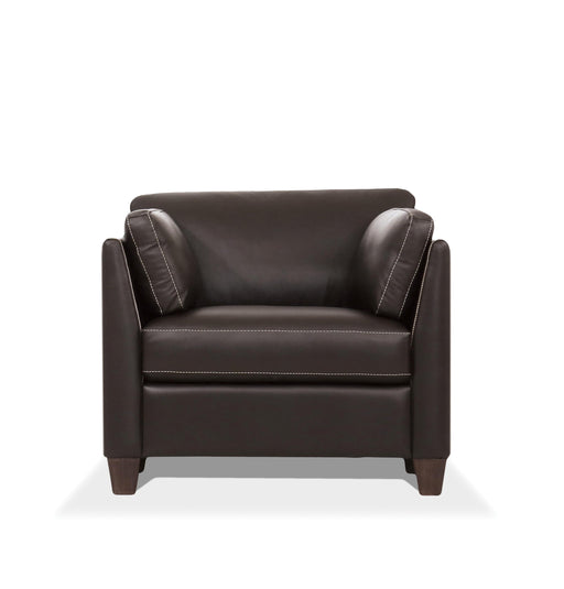 Matias Chocolate Leather Chair - Premium Chair from ACME East - Just $1474.20! Shop now at Furniture Wholesale Plus  We are the best furniture store in Nashville, Hendersonville, Goodlettsville, Madison, Antioch, Mount Juliet, Lebanon, Gallatin, Springfield, Murfreesboro, Franklin, Brentwood