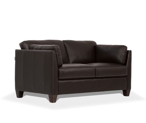 Matias Chocolate Leather Loveseat - Premium Loveseat from ACME East - Just $1909.05! Shop now at Furniture Wholesale Plus  We are the best furniture store in Nashville, Hendersonville, Goodlettsville, Madison, Antioch, Mount Juliet, Lebanon, Gallatin, Springfield, Murfreesboro, Franklin, Brentwood