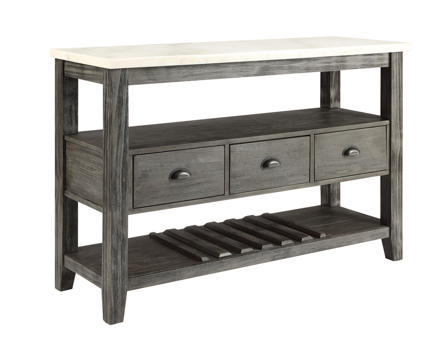 Merel White Marble & Gray Oak Server - Premium Server from ACME East - Just $819! Shop now at Furniture Wholesale Plus  We are the best furniture store in Nashville, Hendersonville, Goodlettsville, Madison, Antioch, Mount Juliet, Lebanon, Gallatin, Springfield, Murfreesboro, Franklin, Brentwood