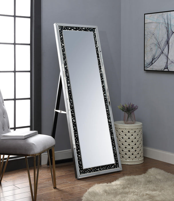 Noor Mirrored & Faux GemStones Accent Mirror (Floor) - Premium Mirror from ACME East - Just $368.55! Shop now at Furniture Wholesale Plus  We are the best furniture store in Nashville, Hendersonville, Goodlettsville, Madison, Antioch, Mount Juliet, Lebanon, Gallatin, Springfield, Murfreesboro, Franklin, Brentwood