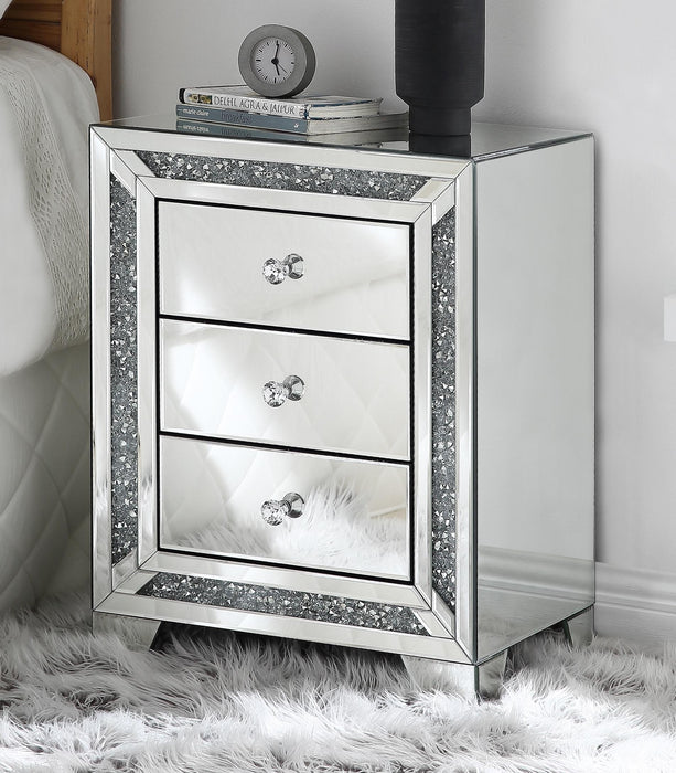 Noralie Mirrored & Faux Diamonds Accent Table - Premium Occasional Table from ACME East - Just $259.35! Shop now at Furniture Wholesale Plus  We are the best furniture store in Nashville, Hendersonville, Goodlettsville, Madison, Antioch, Mount Juliet, Lebanon, Gallatin, Springfield, Murfreesboro, Franklin, Brentwood