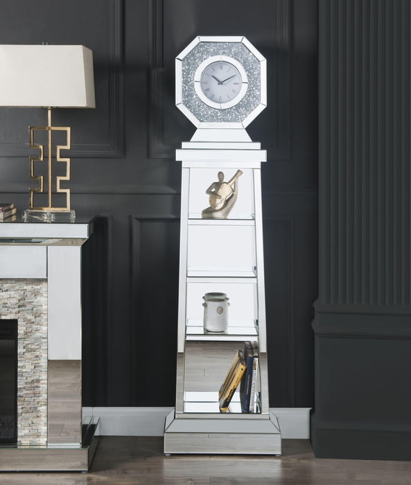 Noralie Mirrored & Faux Diamonds Grandfather Clock - Premium Grandfather Clock from ACME East - Just $505.05! Shop now at Furniture Wholesale Plus  We are the best furniture store in Nashville, Hendersonville, Goodlettsville, Madison, Antioch, Mount Juliet, Lebanon, Gallatin, Springfield, Murfreesboro, Franklin, Brentwood