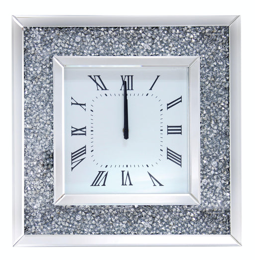 Noralie Mirrored & Faux Diamonds Wall Clock - Premium Wall Clock from ACME East - Just $134.55! Shop now at Furniture Wholesale Plus  We are the best furniture store in Nashville, Hendersonville, Goodlettsville, Madison, Antioch, Mount Juliet, Lebanon, Gallatin, Springfield, Murfreesboro, Franklin, Brentwood