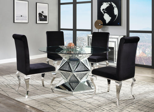 Noralie Mirrored & Faux Diamonds Dining Table - Premium Dining Table from ACME East - Just $1411.80! Shop now at Furniture Wholesale Plus  We are the best furniture store in Nashville, Hendersonville, Goodlettsville, Madison, Antioch, Mount Juliet, Lebanon, Gallatin, Springfield, Murfreesboro, Franklin, Brentwood