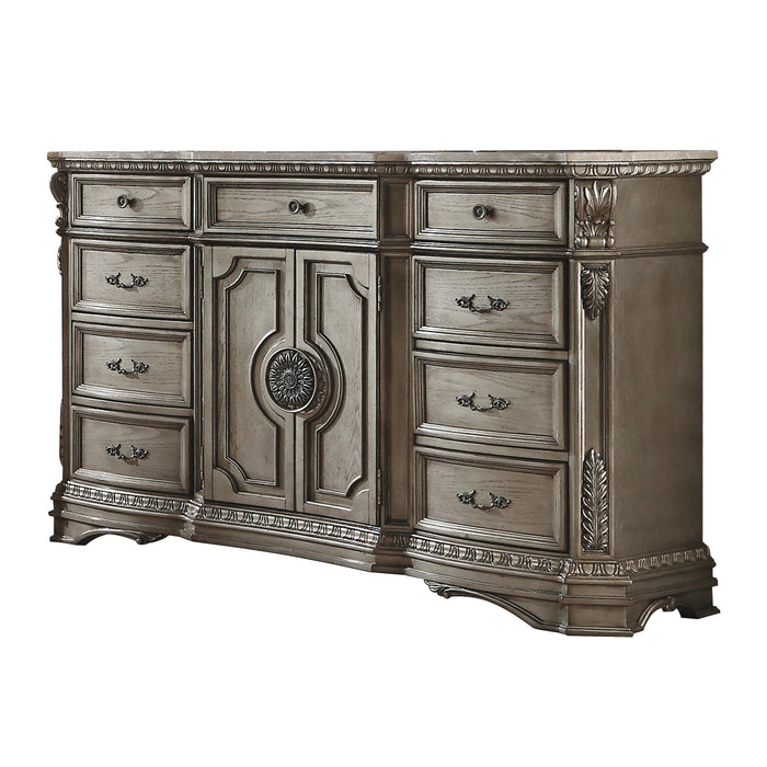 Northville Antique Silver Dresser (MARBLE TOP) - Premium Dresser from ACME East - Just $2568.15! Shop now at Furniture Wholesale Plus  We are the best furniture store in Nashville, Hendersonville, Goodlettsville, Madison, Antioch, Mount Juliet, Lebanon, Gallatin, Springfield, Murfreesboro, Franklin, Brentwood