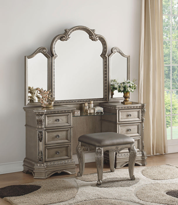 Northville Antique Silver Vanity Desk - Premium Vanity from ACME East - Just $1657.50! Shop now at Furniture Wholesale Plus  We are the best furniture store in Nashville, Hendersonville, Goodlettsville, Madison, Antioch, Mount Juliet, Lebanon, Gallatin, Springfield, Murfreesboro, Franklin, Brentwood